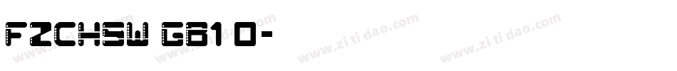 FZCHSW GB1 0字体转换